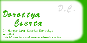 dorottya cserta business card